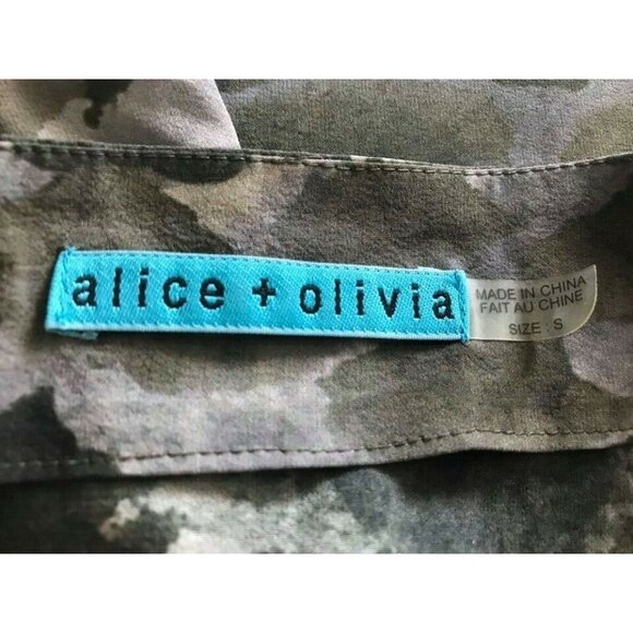 ALICE + OLIVIA Sleeveless Blouse Size Small Silk Back Zipper - Picture 5 of 6